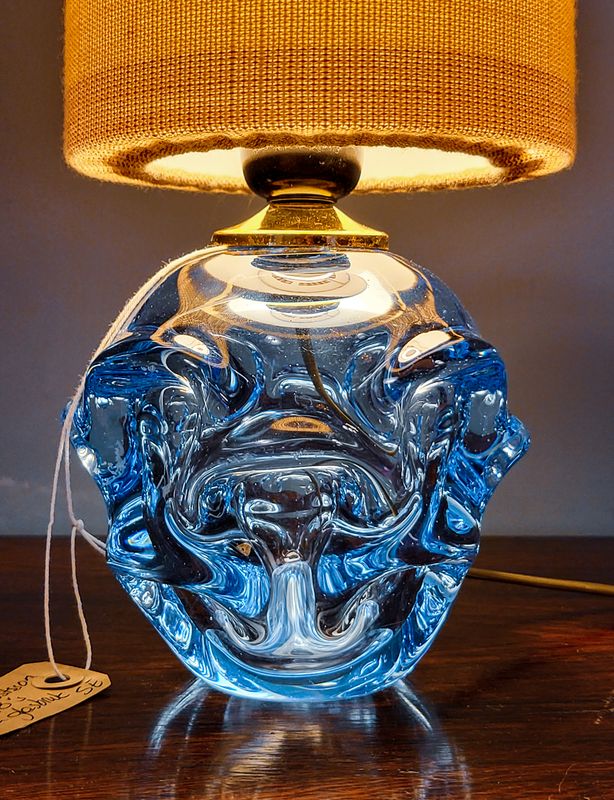 Conrad bordlampe vintage Åseda glasbruk